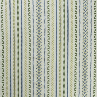 Mitchell Fabrics Soji Stripe Kelly Blue