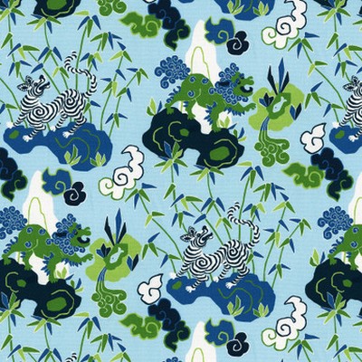 P K Lifestyles PLAYFUL ZEBRA Turquoise