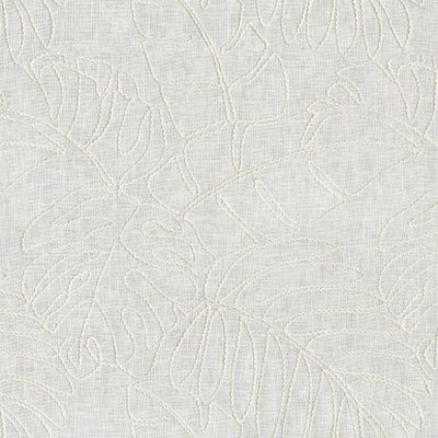 P K Lifestyles MONSTERA EMB Coconut