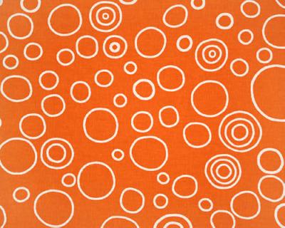 Premier Prints Circles Orange White
