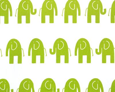 Premier Prints Ele White Chartreuse