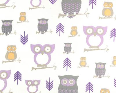 Premier Prints Hooty  Wisteria