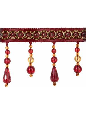 Robert Allen Trim Classic Bead Fringe Sangria