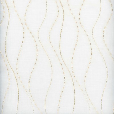 Heritage Fabrics Amherst Beige Beige Polyester Fire Rated Fabric Crewel and Embroidered NFPA 701 Flame Retardant Wavy Striped fabric by the yard.