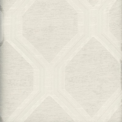 Heritage Fabrics Arbor Eggshell Beige Polyester  Blend Lattice and Fretwork fabric by the yard.