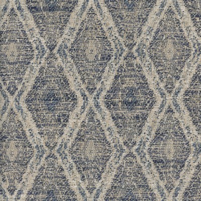 Heritage Fabrics Barani Indigo Blue Polyester Southwestern Diamond Ethnic and Global fabric by the yard.