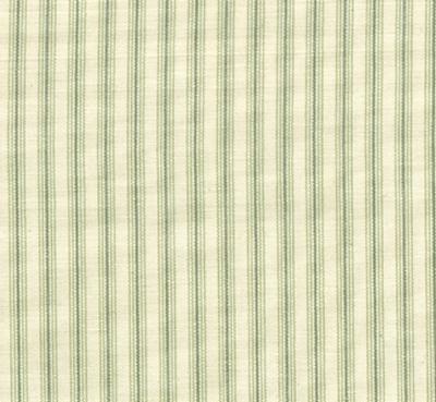 Roth and Tompkins Textiles Catalina Key Lime Green Drapery Cotton Ticking Stripe Everyday Ticking fabric by the yard.