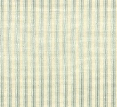 Roth and Tompkins Textiles Catalina Seaglass Green Drapery Cotton Ticking Stripe Everyday Ticking fabric by the yard.