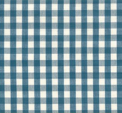 Roth and Tompkins Textiles Chester Sky Blue Drapery Cotton Small Check Check fabric by the yard.