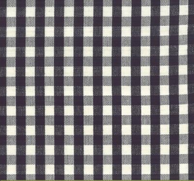 Roth and Tompkins Textiles Chester Charcoal Grey Drapery Cotton Small Check Check fabric by the yard.