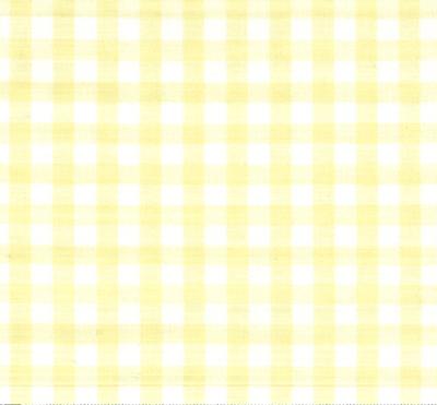 Roth and Tompkins Textiles Chester Pale Yellow Yellow Drapery Cotton Small Check Check fabric by the yard.