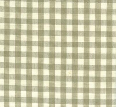 Roth and Tompkins Textiles Chester Khaki Beige Drapery Cotton Small Check Check fabric by the yard.