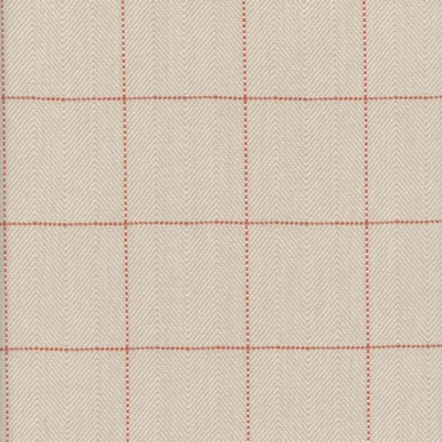 Roth and Tompkins Textiles Copley Square Chili new roth 2024 Beige Cotton Cotton Check  Fabric fabric by the yard.