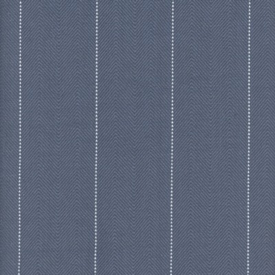 Roth and Tompkins Textiles Copley Stripe Denim new roth 2024 Blue Cotton Cotton Striped  Fabric fabric by the yard.