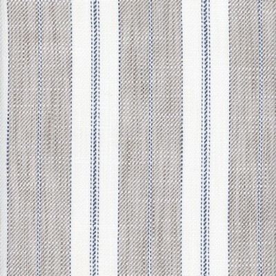Roth and Tompkins Textiles Cotswald Chambray new roth 2024 Blue Polyester Polyester Striped  Fabric fabric by the yard.