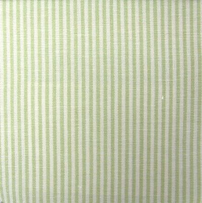 Roth and Tompkins Textiles Essex Sagegrasss/Antique White Green Multipurpose Cotton Fire Rated Fabric Ticking Stripe Striped TexturesSmall Striped Striped Ticking Everyday Ticking fabric by the yard.