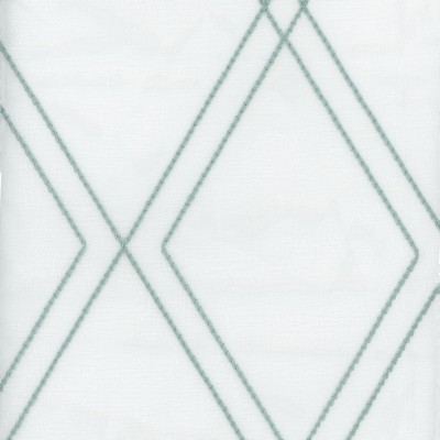 Roth and Tompkins Textiles Devon Spring Green Polyester Fire Rated Fabric Crewel and Embroidered Perfect Diamond NFPA 701 Flame Retardant fabric by the yard.
