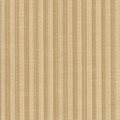 Heritage Fabrics Empire Wheat Brown Cotton  Blend Striped fabric by the yard.
