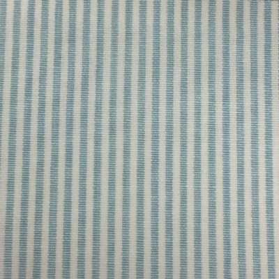 Roth and Tompkins Textiles Essex Aqua Blue Multipurpose Cotton Fire Rated Fabric Light Duty Striped Ticking Stripe Small Striped fabric by the yard.