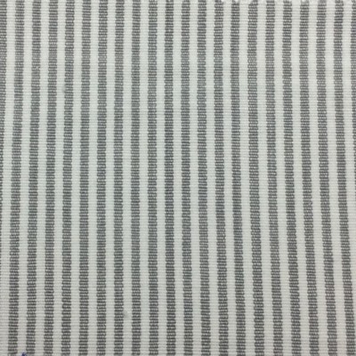 Roth and Tompkins Textiles Essex Gray Grey Multipurpose Cotton Fire Rated Fabric Light Duty Striped Ticking Stripe Small Striped fabric by the yard.