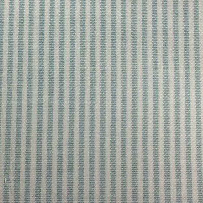 Roth and Tompkins Textiles Essex Seaglass Blue Multipurpose Cotton Fire Rated Fabric Light Duty Striped Ticking Stripe Small Striped fabric by the yard.