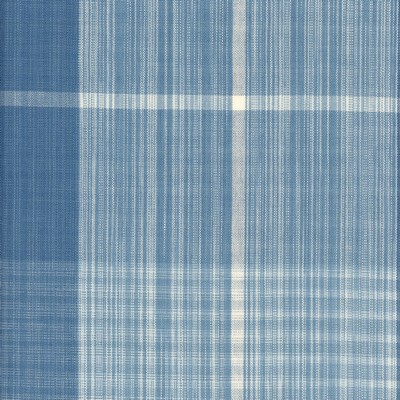 Heritage Fabrics Fenway Blue Jeans Blue Multipurpose Cotton Fire Rated Fabric Check CA 117 Plaid  and Tartan fabric by the yard.