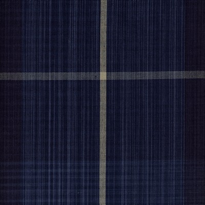 Heritage Fabrics Fenway Indigo Blue Multipurpose Cotton Fire Rated Fabric Check CA 117 Plaid  and Tartan fabric by the yard.