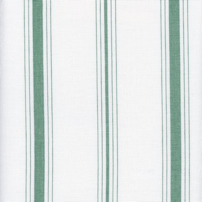 Roth and Tompkins Textiles Fenwick Spring Green Polyester Striped fabric by the yard.