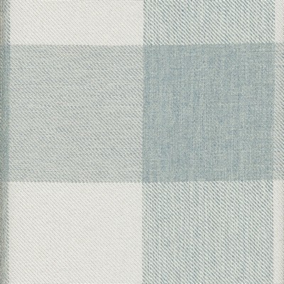 Roth and Tompkins Textiles Fleetwood Mineral Grey Polyester Buffalo Check Check Plaid  and Tartan fabric by the yard.