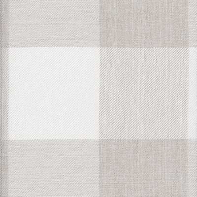 Roth and Tompkins Textiles Fleetwood Stone Grey Polyester Buffalo Check Check Plaid  and Tartan fabric by the yard.