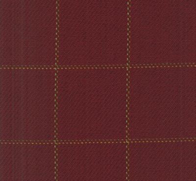 Roth and Tompkins Textiles Frazier Burgundy Roth & Tompkins Summer 2012 Additions D2518 Red Drapery Cotton Cotton Check  Fabric fabric by the yard.