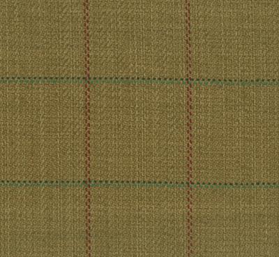 Roth and Tompkins Textiles Frazier Camel Brown Drapery Cotton Check fabric by the yard.