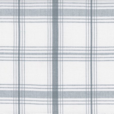 Roth and Tompkins Textiles Gillette Gray Grey Cotton Plaid  and Tartan fabric by the yard.