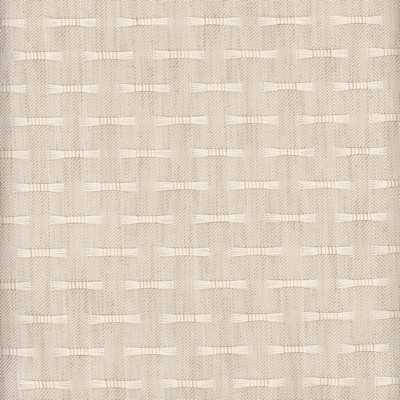 Heritage Fabrics Hashtag Linen Beige Polyester Check fabric by the yard.