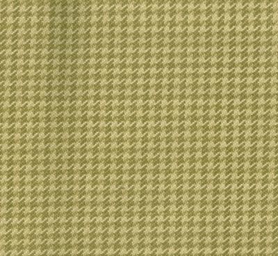Roth and Tompkins Textiles Houndstooth Pebble Green Drapery Cotton Houndstooth fabric by the yard.