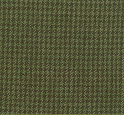 Roth and Tompkins Textiles Houndstooth Drill Green Drapery Cotton Houndstooth fabric by the yard.