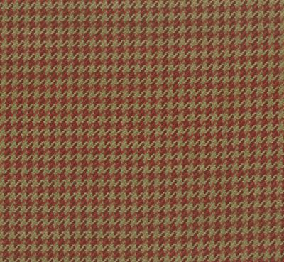 Roth and Tompkins Textiles Houndstooth Brick Red Drapery Cotton Houndstooth fabric by the yard.