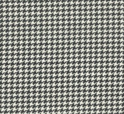 Roth and Tompkins Textiles Houndstooth Charcoal Black Drapery Cotton Houndstooth fabric by the yard.