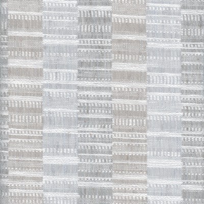 Roth and Tompkins Textiles Kinson Silver Blue new roth 2024 Silver P  Blend Squares  Striped  Fabric fabric by the yard.