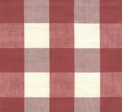 Roth and Tompkins Textiles Lyme Strawberry Beige Drapery Cotton Plaid  and Tartan fabric by the yard.
