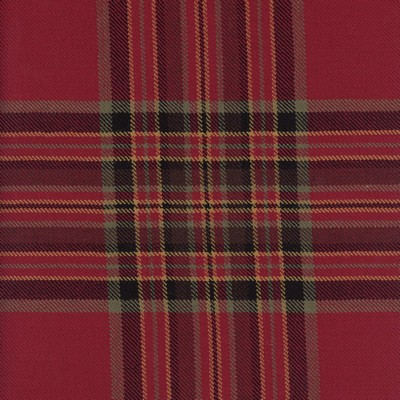 Heritage Fabrics Macfarlane Red Wool Plaid  and Tartan Wool fabric by the yard.