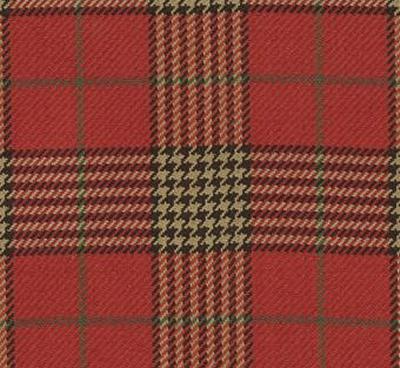 Roth and Tompkins Textiles Newbury Cardinal Red Drapery Cotton Plaid  and Tartan fabric by the yard.