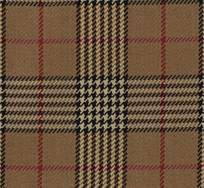 Roth and Tompkins Textiles Newbury Walnut Roth & Tompkins Summer 2012 Additions D2987 Brown Multipurpose Cotton Cotton Fire Rated Fabric Plaid and Tartan Fabric fabric by the yard.
