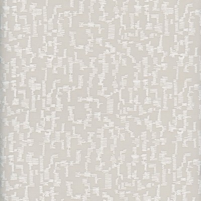 Roth and Tompkins Textiles Palermo Fog Grey Polyester Fire Rated Fabric Abstract Crewel and Embroidered NFPA 701 Flame Retardant fabric by the yard.