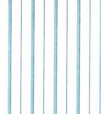 Roth and Tompkins Textiles Piper D3124 Sky Blue Drapery-Upholstery Cotton Small Striped Striped fabric by the yard.