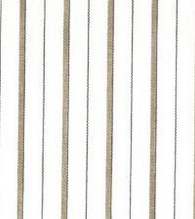 Roth and Tompkins Textiles Piper D3126 Taupe Brown Drapery-Upholstery Cotton Small Striped Striped fabric by the yard.