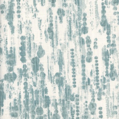 Roth and Tompkins Textiles Raindrops Morning Blue Cotton Abstract Striped fabric by the yard.