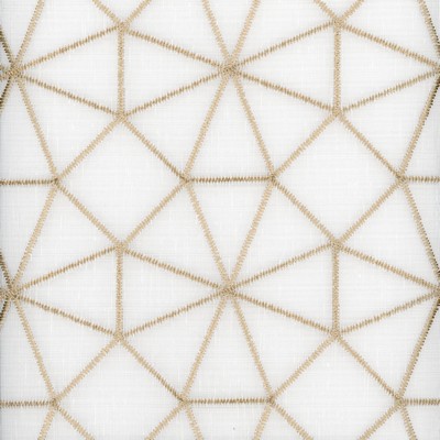 Heritage Fabrics Reed Gold Gold Polyester Fire Rated Fabric Geometric Crewel and Embroidered NFPA 701 Flame Retardant Flame Retardant Drapery Geometric fabric by the yard.
