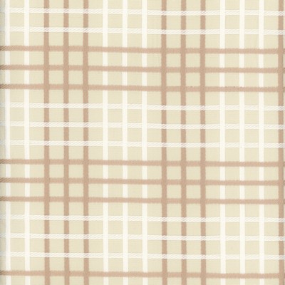 Heritage Fabrics Seabury Bisque Beige Cotton Check Plaid  and Tartan fabric by the yard.