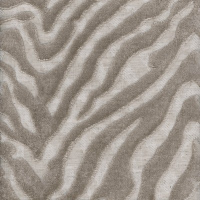 Heritage Fabrics Serengeti Moondust Grey Cotton31%  Blend Animal Print fabric by the yard.